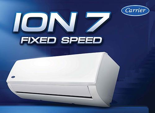 แอร์ Carrier FIX SPEED รุ่น ION 7 (CSSA Series) แอร์ใหม่ล่าสุด