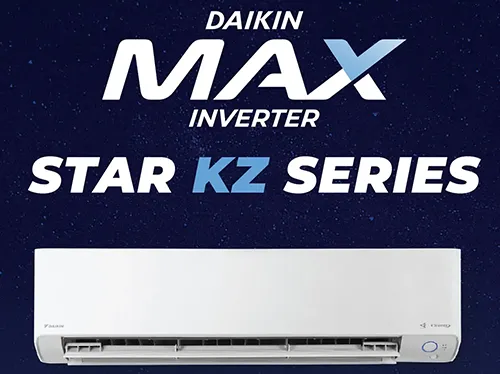 Daikin แอร์ MAX INVERTER STAR KZ SERIES FTKZ-YV2S แอร์ใหม่ล่าสุด
